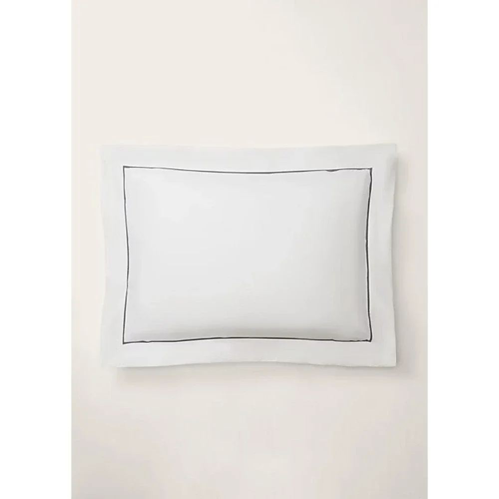 Ralph Lauren Organic Cotton Percale Palmer‎ Sham Loft Gray NEW